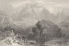 PORTUGAL. Sintra ; Finden 1833 old antique vintage print picture
