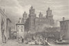 ITALY. The castle of Ferrara ; Finden 1833 old antique vintage print picture
