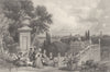 ITALY. Bologna ; Finden 1833 old antique vintage print picture