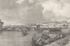 ITALY. Pisa ; Finden 1833 old antique vintage print picture