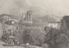 ITALY. Tivoli ; Finden 1833 old antique vintage print picture