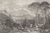 ITALY. Bay of Naples ; Finden 1833 old antique vintage print picture