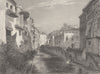 SPAIN. Grenada, with tower; Finden 1834 old antique vintage print picture