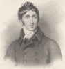 POETS. Thomas Campbell, Esq ; Finden 1834 old antique vintage print picture