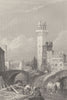ITALY. Padua ; Finden 1834 old antique vintage print picture