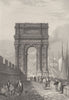 ITALY. Ancona ; Finden 1834 old antique vintage print picture