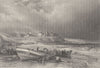 Cullercoats. Northumberland. FINDEN 1842 old antique vintage print picture
