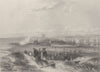 View of Hartlepool. Durham. FINDEN 1842 old antique vintage print picture
