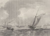 Portsmouth, entrance to the harbour. Hampshire. FINDEN 1842 old antique print