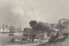 Weymouth, with the harbour. Dorset. FINDEN 1842 old antique print picture