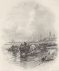 Great Yarmouth, Norfolk. FINDEN 1842 old antique vintage print picture
