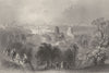 London from Greenwich Park. BARTLETT 1842 old antique vintage print picture