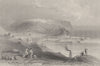 Whitehaven, Cumberland. Cumbria. BARTLETT 1842 old antique print picture