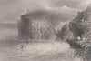 St. Bees' Head and lighthouse. Cumbria. BARTLETT 1842 old antique print