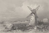 Lytham St Annes, Lancashire. BARTLETT 1842 old antique vintage print picture
