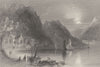 Barmouth or Abermaw. Wales. BARTLETT 1842 old antique vintage print picture