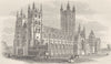 KENT. Canterbury Cathedral 1874 old antique vintage print picture