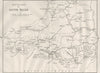 WALES. Sketch map of South Wales 1874 old antique vintage plan chart