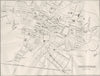 GLOS. Cheltenham town plan 1874 old antique vintage map chart