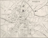 NORFOLK. Norwich town plan 1874 old antique vintage map chart