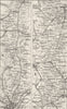 GT EASTERN RAIL. London, Ipswich, Bury, Norwich 1874 old antique map chart
