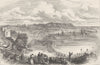 YORKS. Scarborough 1874 old antique vintage print picture