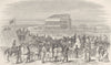 SURREY. Epsom Race-Course 1874 old antique vintage print picture