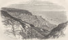SUSSEX. Hastings 1874 old antique vintage print picture