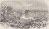 LONDON. View from Richmond Hill 1874 old antique vintage print picture