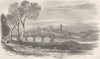 LANCS. Lancaster 1874 old antique vintage print picture