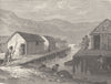 SWITZERLAND. Swiss lake village of the Bronze Age (Restored)  1890 old print