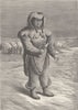 CANADA. An Eskimo woman of the Adelaide Peninsula 1890 old antique print