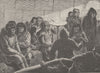 ARCTIC. In council with the Netchillik Eskimo 1890 old antique print picture