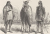 USA. Three stages of Civilisation. A sketch near Fort Laramie 1890 old print