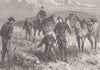 USA.Discovery of skeletons of American Soldiers slain by Indians in 1867 1890
