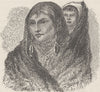 USA. Squaw and child 1890 old antique vintage print picture