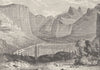NEVADA. Scene in the Sierra Nevada 1890 old antique vintage print picture