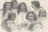 CALIFORNIA. Californian Mission Indians 1890 old antique vintage print picture