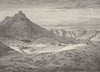 ARIZONA. Fort Bowie, Arizona, in the Country of the Apaches 1890 old print