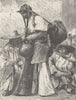 MEXICO. Village Indians, from Northern Mexico (water carriers)  1890 old print