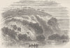 TRIBAL. An Indian burial-ground 1890 old antique vintage print picture