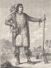 USA. Osceola, Seminole leader during their war against the US 1890 old print