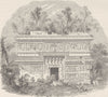 MEXICO. Aztec Ruin in Yucatan 1890 old antique vintage print picture