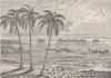 VENEZUELA. Pile village of Maracaibo 1890 old antique vintage print picture
