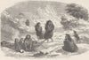 CHILE. Fuegians 1890 old antique vintage print picture
