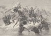 PACIFIC ISLANDS. Tribal fight on the Ponerihouens river (New Caledonia)  1890