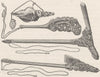 POLYNESIA. Weapons of the New Zealanders (after Cook)  1890 old antique print