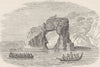 NEW ZEALAND. Pah, or fort, New Zealand (after Cook)  1890 old antique print