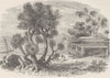 POLYNESIA. House of a God & Altar at Huahine, Society Islands 1890 old print