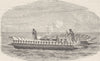 PACIFIC ISLANDS. Double Canoe of a New Caledonian Chief 1890 old antique print